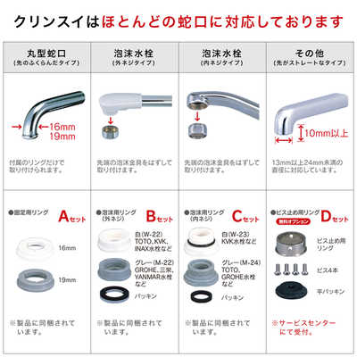Amway 浄水機+カートリッジ+水道蛇口＆部品 浄水器II用 蛇口リング（3点セット）：Amway(アムウェイ)Shopping