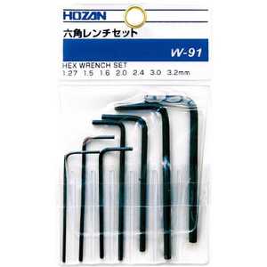 ホーザン 六角レンチセット7本組 W91_ ホーザン 六角レンチセット7本組 W91_