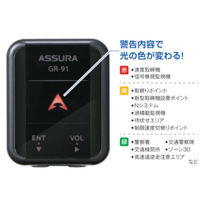 高知インター店 セルスター工業 Gr91 レーダー探知機 Assura Gpsレシーバー 12v車用 Gp 91 送料無料 Lovemesomegadgets Com