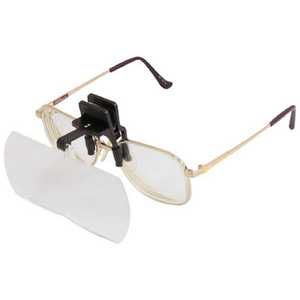＜コジマ＞ 池田レンズ工業 池田レンズ 双眼メガネルーペクリップタイプ1.6倍&2倍 ドットコム専用 HF40DE