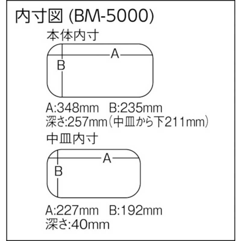 明邦化学工業 明邦化学工業 メイホー バケットマウスBM-5000 ブラック BM-5000 BK BM-5000 BK