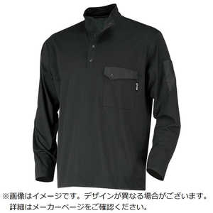 カジメイク 8864 パリT長袖スナップ ブラック 3L 8864913L カジメイク 8864 パリT長袖スナップ ブラック 3L 8864913L
