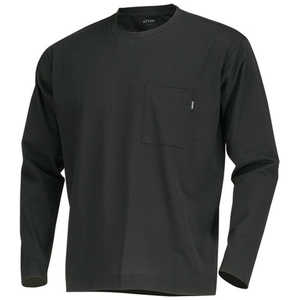 カジメイク 8757 AIR FEEL TECH 長袖クルー ブラック LL 875791LL カジメイク 8757 AIR FEEL TECH 長袖クルー ブラック LL 875791LL