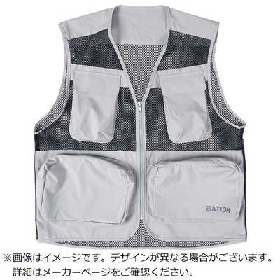 カジメイク 8901 シールドソルジャーメッシュベスト シルバー 3L