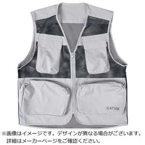 カジメイク 8901 シールドソルジャーメッシュベスト シルバー L 890171L カジメイク 8901 シールドソルジャーメッシュベスト シルバー L 890171L