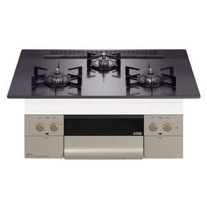 ノーリツ オルシェ ビルトインガスコンロ Orche オルシェ [約75cm /都市ガス12・13A /左右強火] (宅配商品) N3WU4PWASQSTEC 12A13A ブラックパール