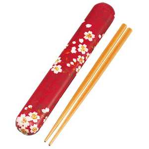 たつみや 18.0布貼箸箱セット 赤桜うさぎ 33071 たつみや 18.0布貼箸箱セット 赤桜うさぎ 33071