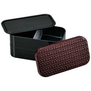 たつみや あじろ長角二段弁当 L (1000ml・2段) 溜 52081 たつみや あじろ長角二段弁当 L (1000ml・2段) 溜 52081