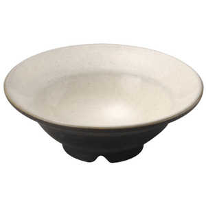 三陶 萬古焼 急須を作る土から作った食器 ボール 鉢 皿 (小) 約12cm 黒泥掛分け(粉引) 14375