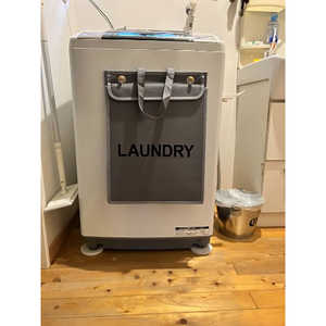 富士商 掛けるランドリーバッグ 3～4KGタイプ グレー F22292