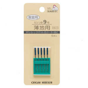 清原 家庭用ミシン針 9号 薄地用 SUN30-01 清原 家庭用ミシン針 9号 薄地用 SUN30-01