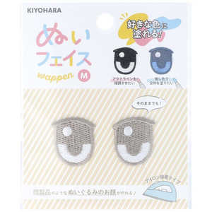 清原 ぬいフェイスワッペンM A 2枚入り NUIW01 清原 ぬいフェイスワッペンM A 2枚入り NUIW01