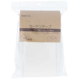 清原 カーテンテープ 綿タイプ 75mm 3m入 SUN91-76 清原 カーテンテープ 綿タイプ 75mm 3m入 SUN91-76