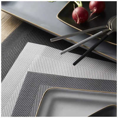 丸利玉樹利喜蔵商店 エッジライン ランチョンマット GY 4枚セット ｴｯｼﾞ