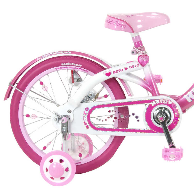 タマコシ タマコシ 16型 幼児用自転車 ハードキャンディ16(ピンク/シングルシフト)【組立商品につき返品不可】 ﾊｰﾄﾞｷｬﾝﾃﾞｨ16 ﾊｰﾄﾞｷｬﾝﾃﾞｨ16