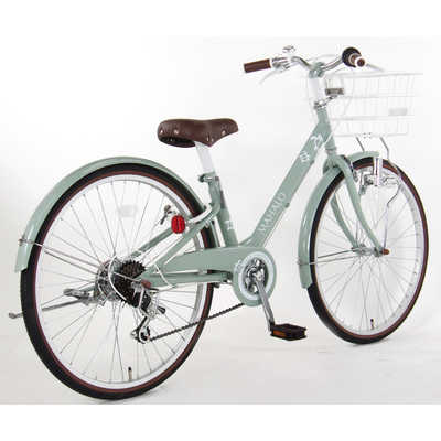 24型 子ども用自転車 マハロ ジュニア(ブルー/外装6段変速）【2022年モデル】 【キャンセル・返品不可】