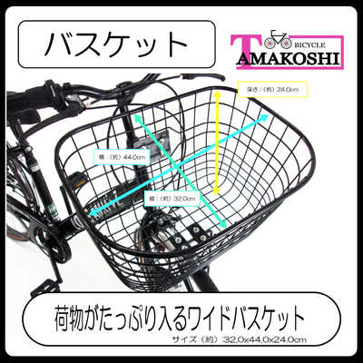 タマコシ 子供用自転車 26インチ BAAアミューズ266HD (ホワイト/外装6