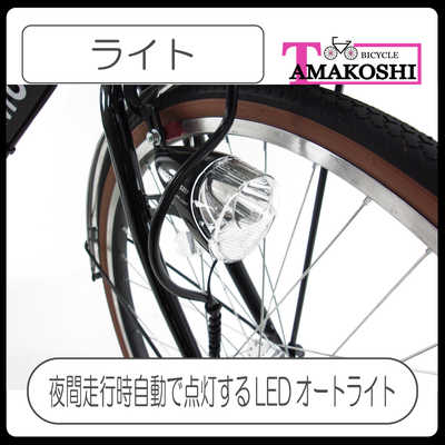 タマコシ 子供用自転車 26インチ BAAアミューズ266HD (ホワイト/外装6 