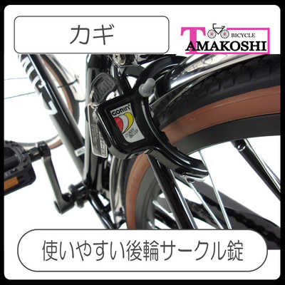 タマコシ 子供用自転車 26インチ BAAアミューズ266HD (ホワイト/外装6