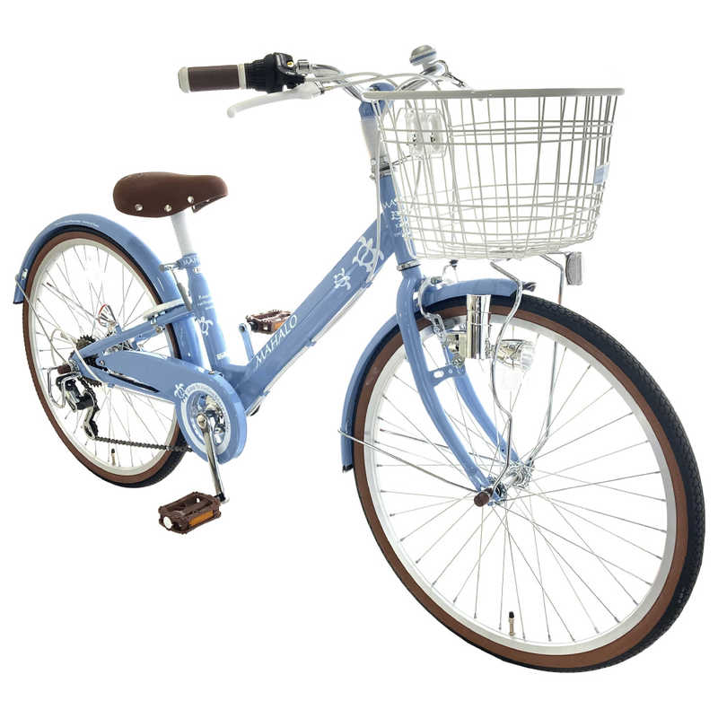 タマコシ タマコシ 24型 子ども用自転車 マハロ ジュニア(ブルー/外装6段変速）【組立商品につき返品不可】 ﾏﾊﾛｼﾞｭﾆｱ246 ﾏﾊﾛｼﾞｭﾆｱ246