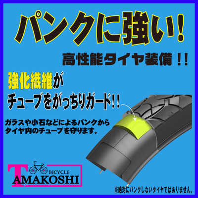 タマコシ 自転車 アルフィルクHD [外装6段 /27インチ] ブラック【組立