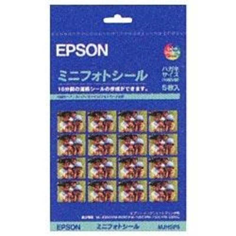 エプソン　EPSON エプソン　EPSON ミニフォトシール(ハガキサイズ/16分割)5枚 MJHSP5 MJHSP5