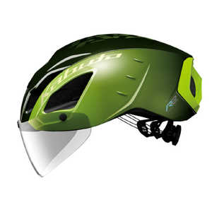 OGK 自転車用ヘルメット エアロ-R2 AERO-R2(XS/Sサイズ:54～56cm/オリーブイエロー) AERO_R2