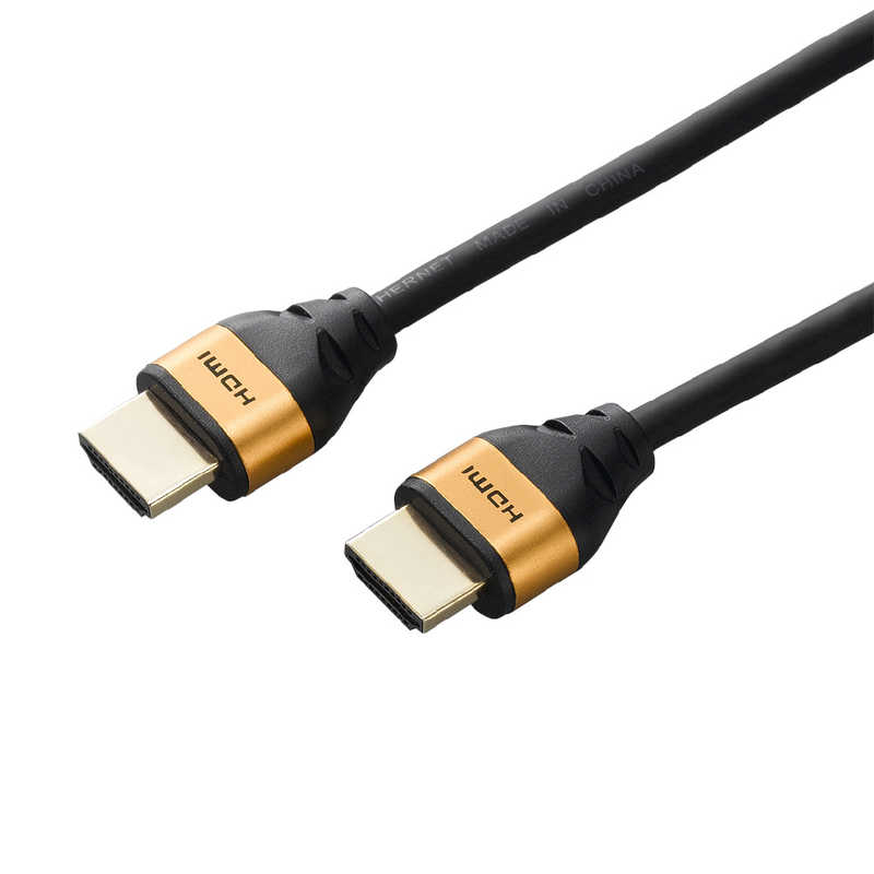 ヤザワ ヤザワ HDMIケーブル ブラック [1m /HDMI⇔HDMI /スタンダードタイプ /4K対応] HD410GD ゴｰルドヘッド HD410GD ゴｰルドヘッド