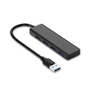 ヤザワ USBハブ2.0 バスパワー 4ポート ブラック ［Windows、Mac 各OS 対応］ ［バスパワー / 4ポート / USB2.0対応］ YUSBHUB