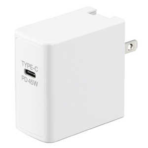 ヤザワ USBアダプタ 1ポート ノートパソコン・タブレットPC対応 45W ［1ポート：USB-C / USB Power Delivery対応］ VFPD45WHK