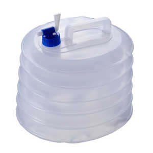 ヤザワ 防災用ポリタンク15L コンパクトに収納できるジャバラ式 BS17