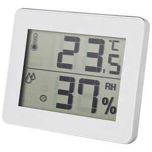 ヤザワ デジタル温湿度計 DO01WH(ホワイト)