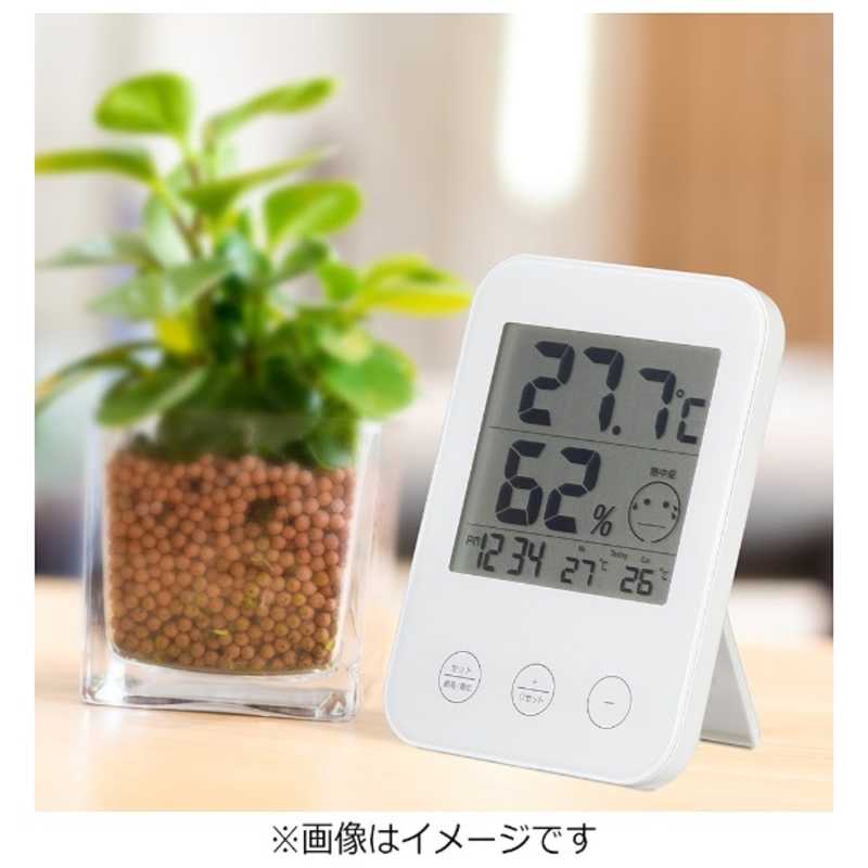 ヤザワ ヤザワ デジタル温湿度計 DO02WH ホワイト DO02WH ホワイト