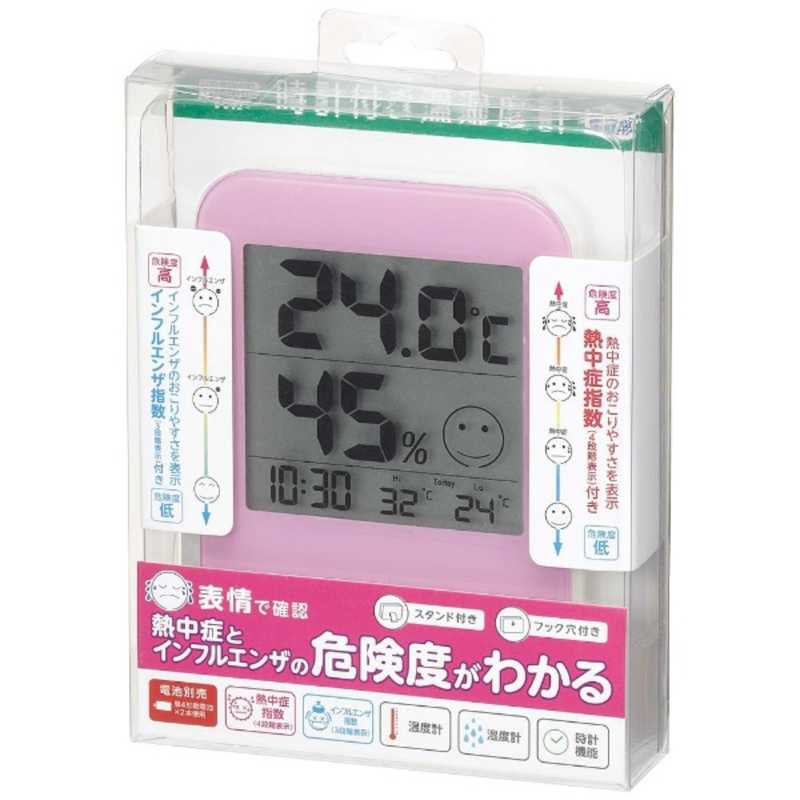 ヤザワ ヤザワ デジタル温湿度計 DO02PK ピンク DO02PK ピンク