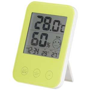 ヤザワ デジタル温湿度計 DO02GR グリｰン