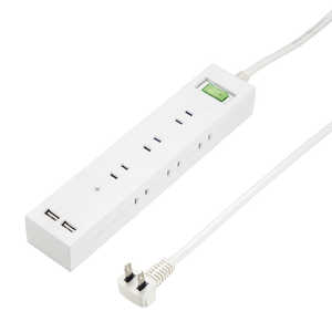 ヤザワ 3方向から挿せる9個口USBタップ(9個口+USB2ポート・2m) H6BK11122UWH ホワイト ヤザワ 3方向から挿せる9個口USBタップ(9個口+USB2ポート・2m) H6BK11122UWH ホワイト