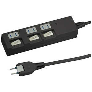 ヤザワ 個別スイッチ付節電タップ3個口1m 黒 YZBKS331B ヤザワ 個別スイッチ付節電タップ3個口1m 黒 YZBKS331B