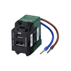 ヤザワ 埋込USBコンセントPD36W ブラック 充電用 Type-A×1、Type-C×1 PD36W対応 H4USB20PD36BK ヤザワ 埋込USBコンセントPD36W ブラック 充電用 Type-A×1、Type-C×1 PD36W対応 H4USB20PD36BK