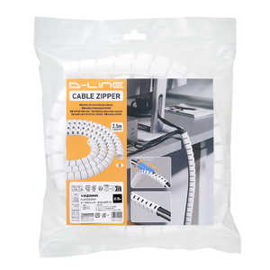 ヤザワ ケーブルジッパー2.5m 白 ジッパーツール付き FCZ2525WH