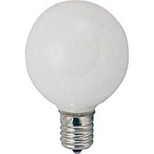 ヤザワ 電球 ベビｰボｰル球 ホワイト[E12/電球色/1個/ボｰル電球形] G501240W