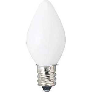 ＜コジマ＞ ヤザワ 電球 ローソク球 ホワイト [E12/電球色/1個/シャンデリア電球形] ホワイト C71207W画像