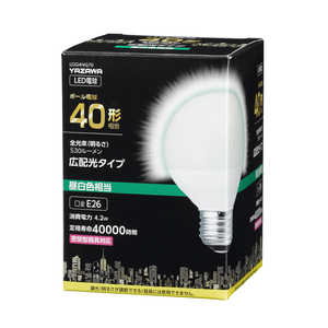 ヤザワ G70ボール形LED 40W相当 E26 昼白色 LDG4NG70 ヤザワ G70ボール形LED 40W相当 E26 昼白色 LDG4NG70