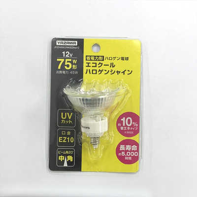 ヤザワ エコクールハロゲンシャイン 75W形 中角 EZ10