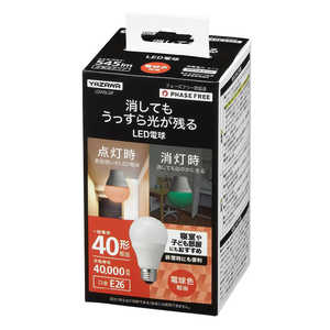 ヤザワ 蓄光LED電球40形 電球色 LDA5LGF ヤザワ 蓄光LED電球40形 電球色 LDA5LGF