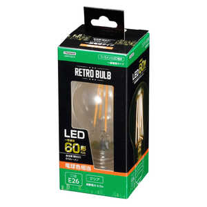 ヤザワ フィラメントLED電球 60形 E26 LDA7LGC2 ヤザワ フィラメントLED電球 60形 E26 LDA7LGC2