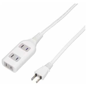 ヤザワ テーブルタップ3個口2mホワイト HSL302WH ヤザワ テーブルタップ3個口2mホワイト HSL302WH