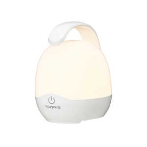 ヤザワ ドアノブ用タッチライト 単4形アルカリ乾電池×3本(別売) LED 360°回転フック付き ［電球色 / 乾電池式］ ホワイト NBSWL90