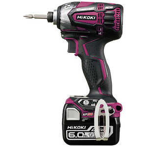 HiKOKI 日立 14.4Vコードレスインパクトドライバ 6.0Ah レッド WH14DDL2-2LYPK-R HiKOKI 日立 14.4Vコードレスインパクトドライバ 6.0Ah レッド WH14DDL2-2LYPK-R