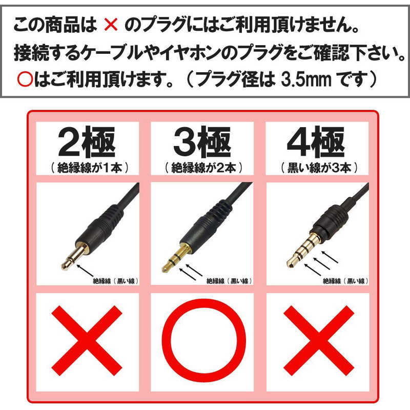 フジパーツ フジパーツ オーディオプラグ(ステレオミニプラグメス⇔6.3mmステレオ標準プラグ) BK-PA7 BK-PA7