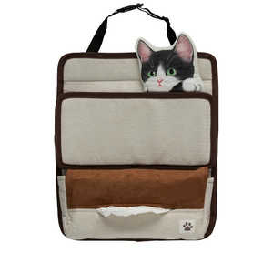 BONFORM 車用収納 フェリシモ猫部 FNひょっこり子猫 軽/普通車用 サイズ:35×1×29cm カラー:ブラック 725208BK BONFORM 車用収納 フェリシモ猫部 FNひょっこり子猫 軽/普通車用 サイズ:35×1×29cm カラー:ブラック 725208BK